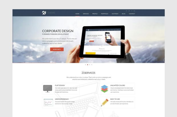 21 - Corporate & Business HTML Theme