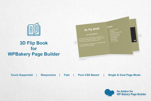 3D Flipbook for WPBakery Page Builder 3.0