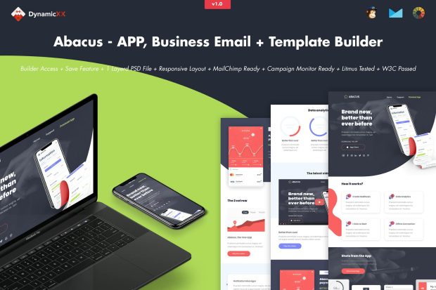 Abacus - APP, Business Email + Template Builder