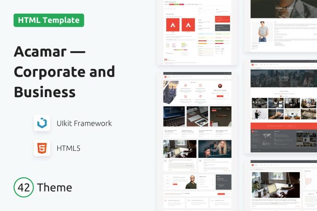 Acamar — Tiled Layout Responsive HTML Template