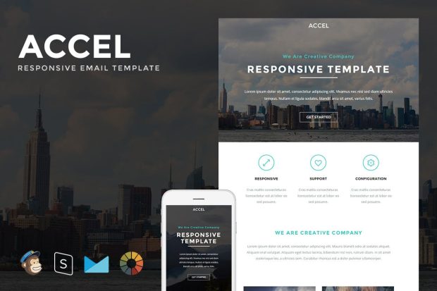 Accel - Responsive Email + StampReady Builder