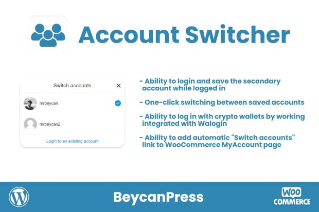 Account Switcher for WordPress-Multiple accounts 1.0.0