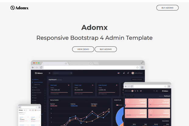 Adomx - Admin Dashboard HTML Template