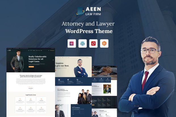 Aeen - Attorney and Lawyer WordPress Theme 1.8.1