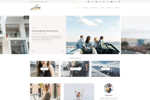 Aena - Content Focused WordPress Theme 15.210114