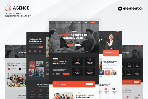 Agence - Digital Agency Elementor Template Kit