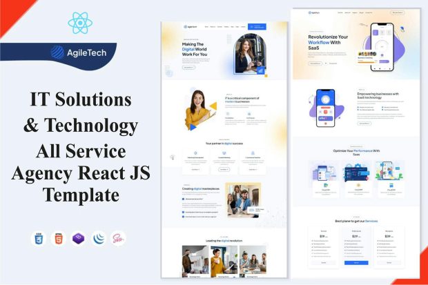 AgileTech - IT Solutions & Technology React Js