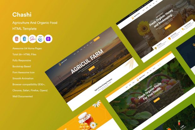 Agriculture & Organic Food HTML Template