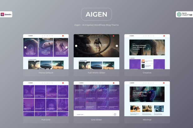 Aigen - Chatgpt and AI WordPress Blog Theme 1.0