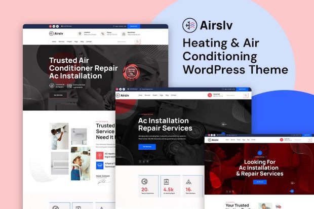 Airslv - Heating & Air Conditioning WordPress Theme 1.0