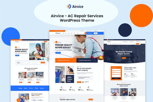 Airvice - AC Repair Services WordPress Theme 1.1.6