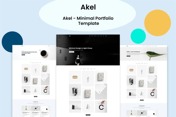 Akel - Minimal Portfolio Template