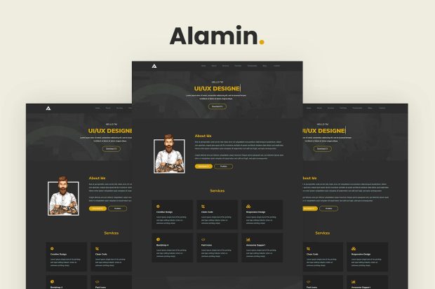 Alamin - One Page Portfolio