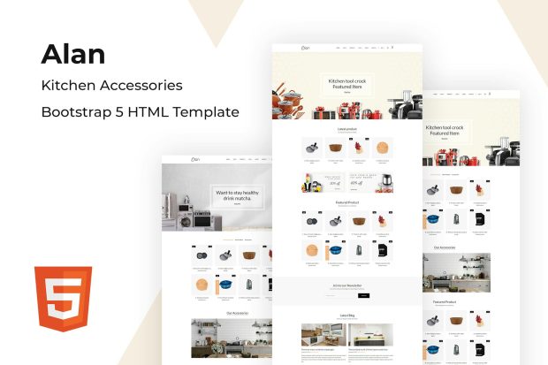 Alan - Kitchen Accessories Bootstrap 5 HTML Template