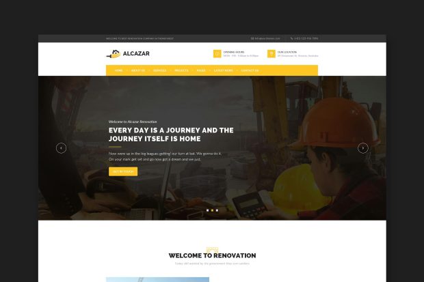 Alcazar - Construction, Renovation & Building HTML