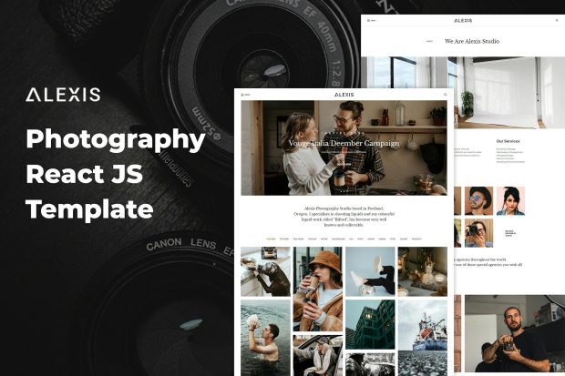 Alexis – Photography React JS Template