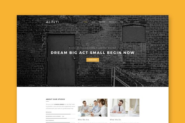 Alinti - Minimal HTML Portfolio