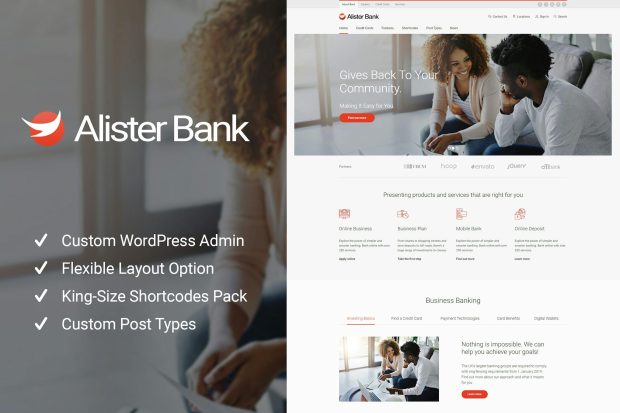 Alister Bank - Credits & Banking Finance WP Theme 1.1.8