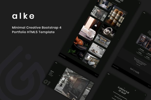 Alke - Minimal Creative Portfolio Template