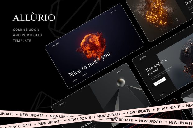 Allurio - Coming Soon and Portfolio Template