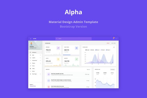 Alpha - Material Design Admin Template