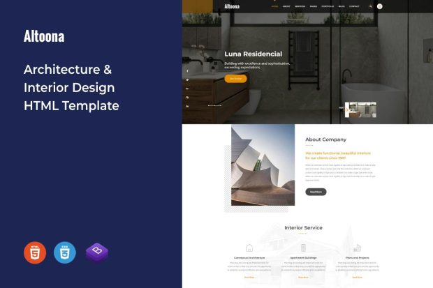 Altoona - Architecture & Interior HTML Template