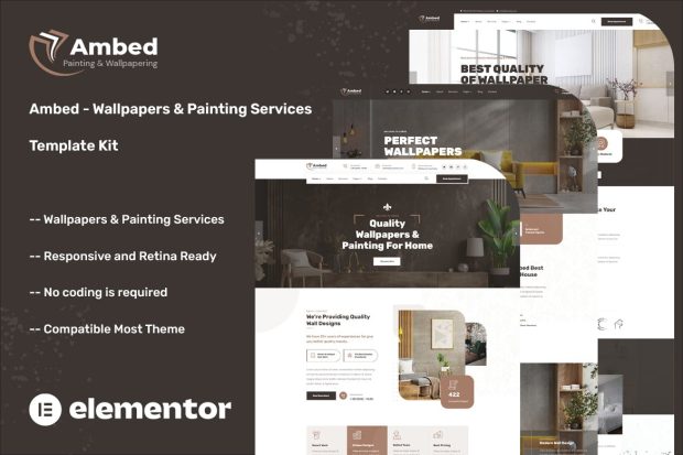 Ambed - Wallpapers & Painting Services Template Kit