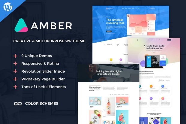 Amber Six - Creative WordPress Theme 1.23