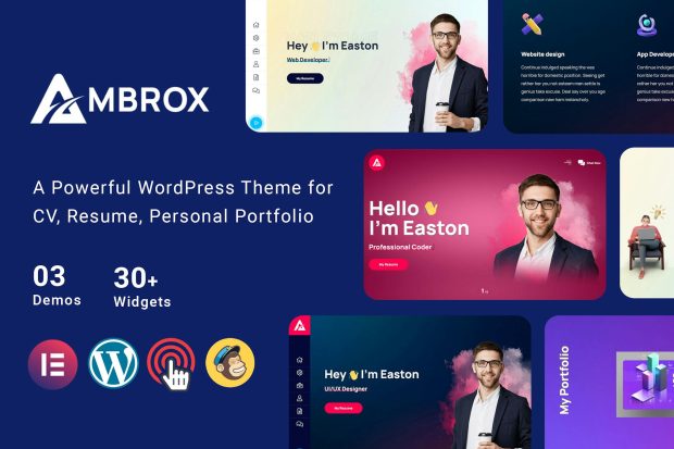 Ambrox - Personal Portfolio Resume Theme 1.0