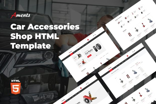 Aments - Car Accessories Shop HTML Template