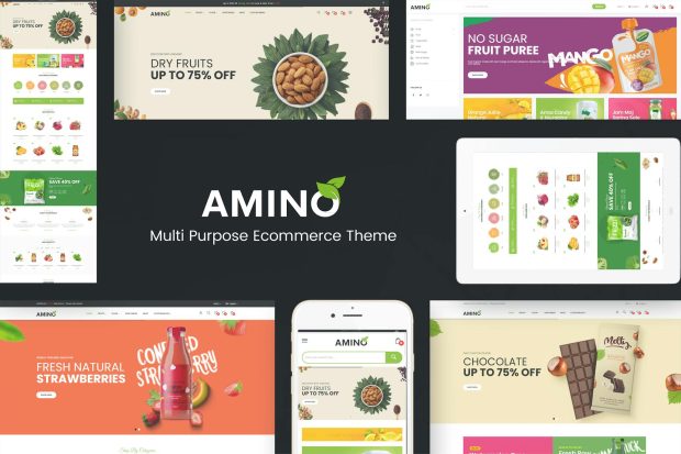 Amino - Organic & Food WordPress Theme 1.0.1