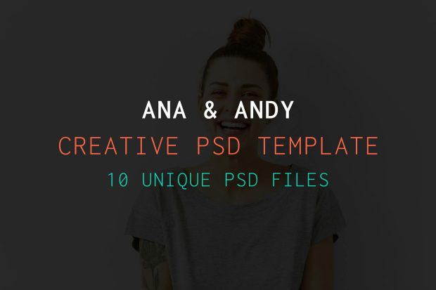 Andy & Ana Creative PSD Template