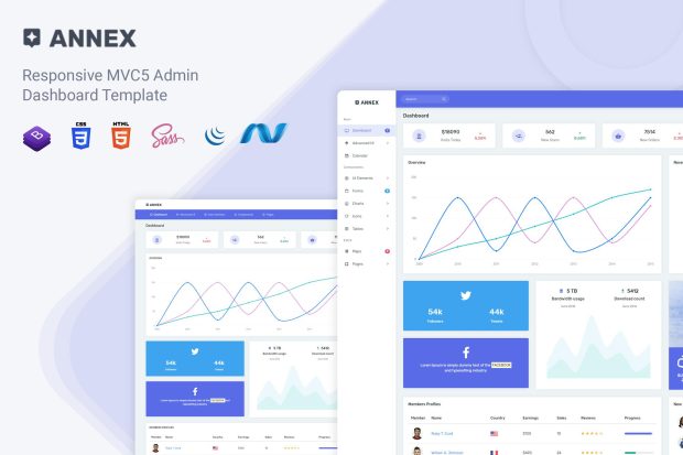 Annex - MVC5 Admin & Dashboard Template