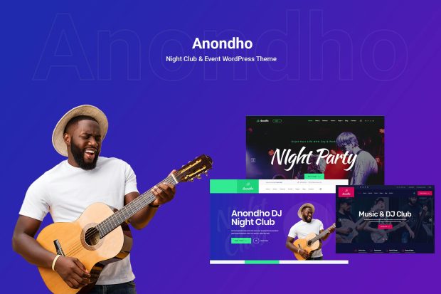 Anondho - Night Club & Event WooCommerce WordPress 1.0