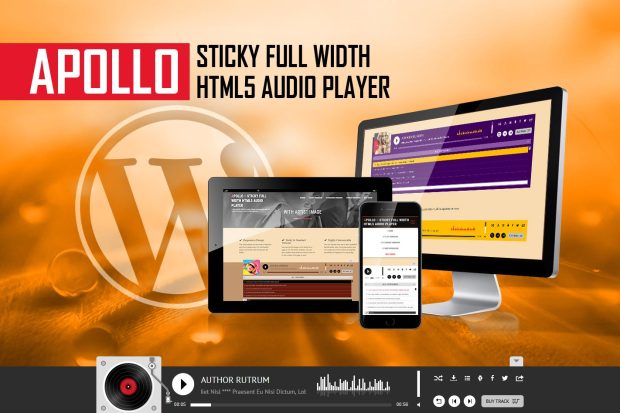 Apollo - Sticky Full Width HTML5 Audio Player 3.6.3