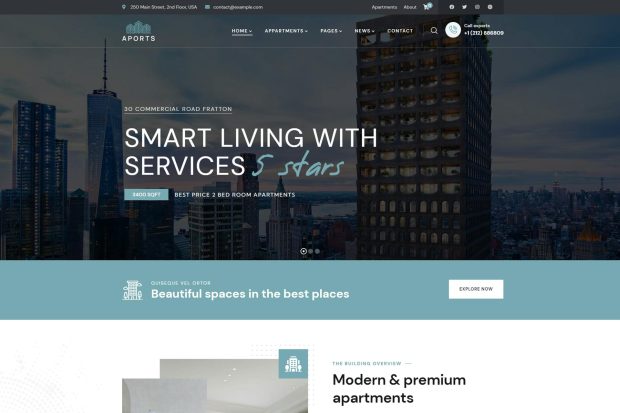 Aports - Single Property WordPress Theme 1.0.1