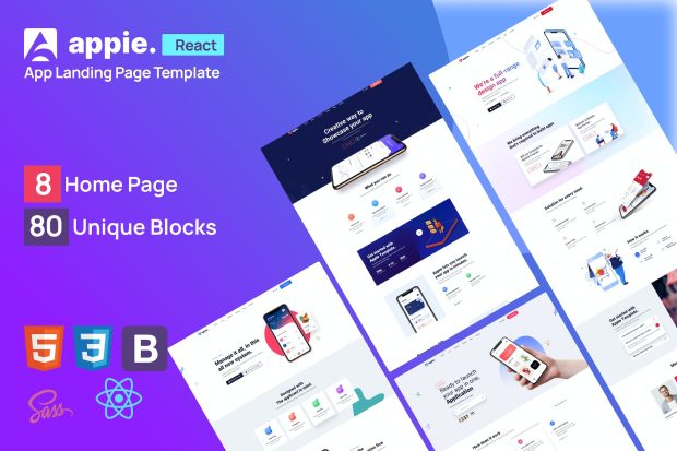 Appie - React app landing page