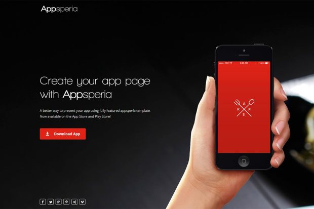 Appsperia - App Landing Page