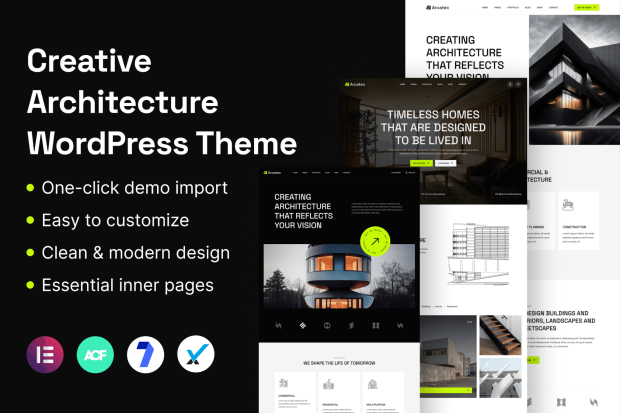 Arcatec - Architecture & Interior WordPress Theme 1.0.1