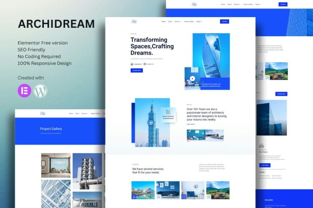 Archidream - Architecture Elementor Template Kit