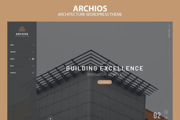 Archios - One Pager Architecture WP Theme 1.0