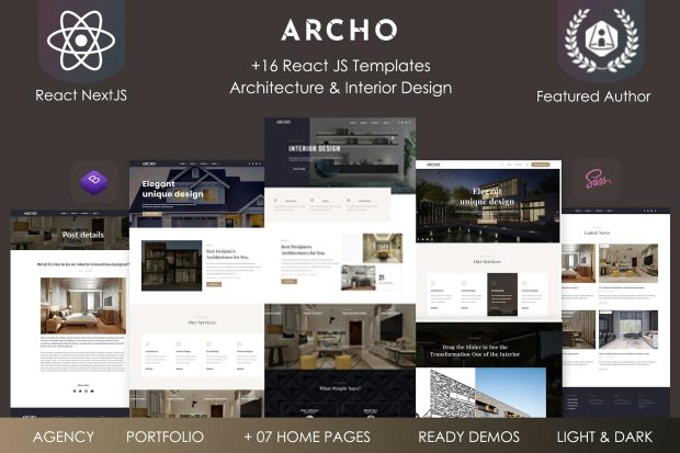 Archo - React Architecture & Interior Template