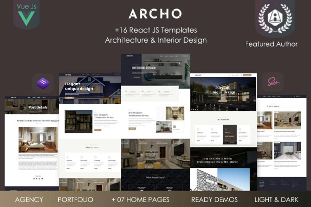 Archo - Vue Architecture & Interior Template