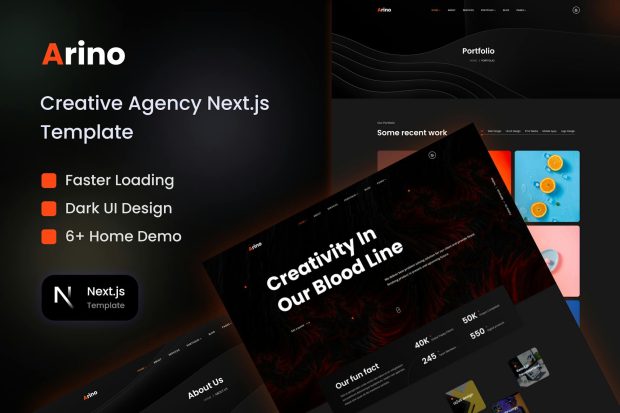 Arino - Creative Agency Nextjs Template