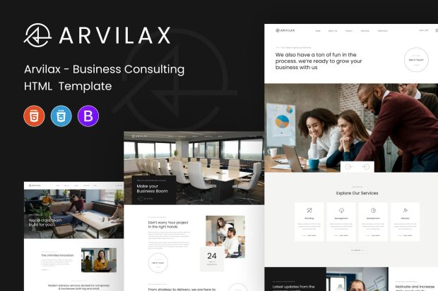 Arvilax - Business Consulting HTML Template