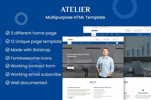 Atelier - Multipurpose HTML Template