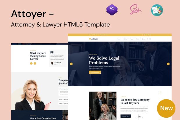 Attorney & Lawyer HTML5 Bootstrap Template