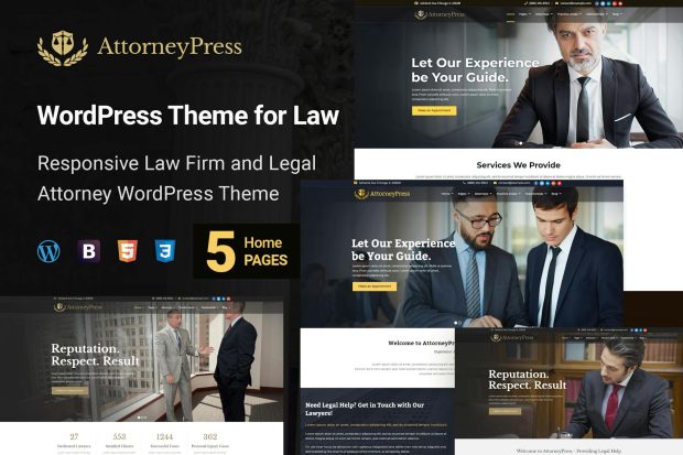 Attorney Press - Lawyer WordPress Theme 2.1.5