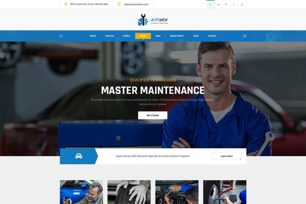 Automov - Car Repair &  Services Elementor Template Kit