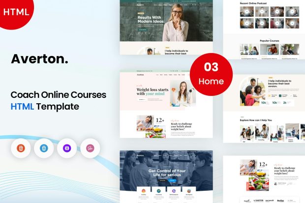 Avarton - Coach Online Courses Template